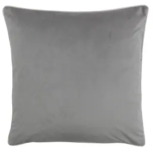 Paoletti Meridian Velvet Piped Polyester Filled Cushion