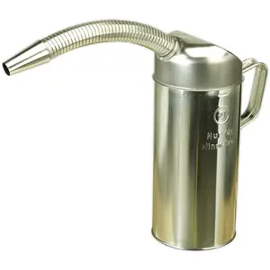 High-Quality 2 Litre Metal Measuring Jug with Flexible Spout and Pouring Handle