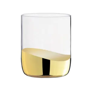 Wave DOF Tumblers (Set of 2) Gold/Clear