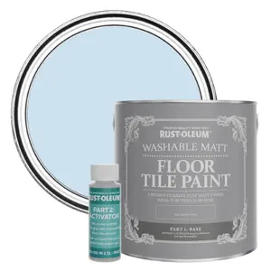 Rust-Oleum Powder Blue Washable Matt Floor Tile Paint 2.5L