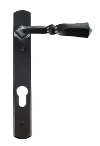 From The Anvil Black Narrow Lever Espag. Lock Set