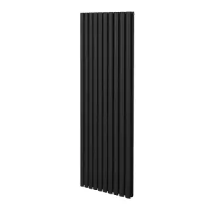 Oval Radiator - 1800 x 600mm - Black