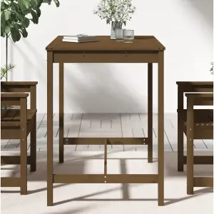 Berkfield Garden Table Honey Brown 121x82.5x110 cm Solid Wood Pine