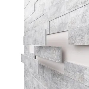 3D Wood Wall Panels - Concrete Grey - 1.13 sq m Pack