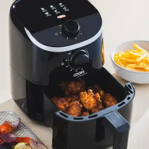 Cooks Professional Air Fryer 2L Single Drawer Compact Manual Timer Healthy Cooking Oil Free