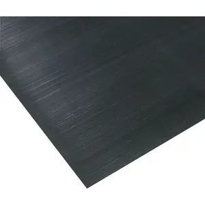 Durable 1000 x 1000mm Ribbed Rubber Workshop Mat for Safety and Comfort