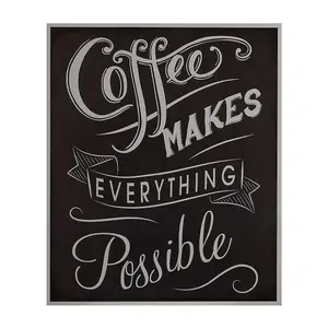 Maison by Premier Coffee Makes Everything Wall Plaque