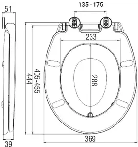 Euroshowers Black Multi Seat Potty Training Toilet Seat