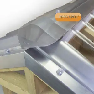 Corrapol Mill Aluminium Ridge piece (L)6mm (W)145mm