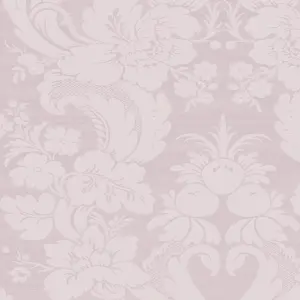 Laura Ashley Martigues Sugared violet Damask Smooth Wallpaper Sample