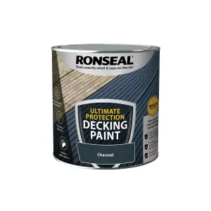 Ronseal Ultimate Protection Matt Charcoal Decking paint, 2.5L