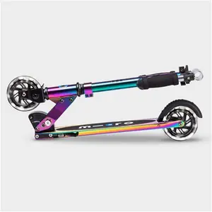 Micro Scooters Sprite LED Scooter With Light Up Wheels | 2 Wheeled Scooter For 5-13 Year Olds | Neochrome