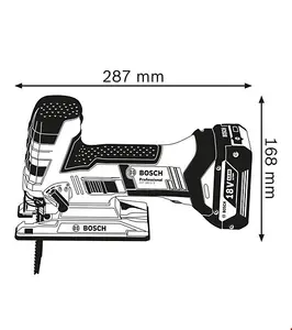 Bosch 18v GST 18 V-LI S Cordless Jigsaw Barrel Bosch GST18VLIS + L-BOXX Case