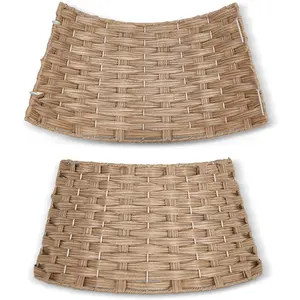 Christie Rattan Tree Skirt Light Brown