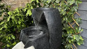 3 Flowing Vases Contemporary Mains Plugin Powered Water Feature