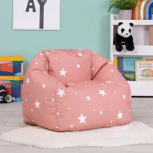 icon Kids Starry Skies Bean Bag Chair Pink Childrens Bean Bags