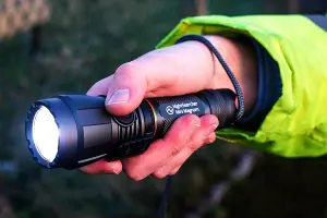 NightSearcher Mini Magnum, High Performance Rechargeable Torch, 2000 Lumen output