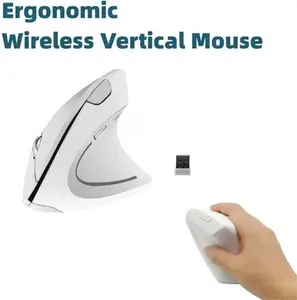 2.4G Vertical Wireless Ergonomic Mouse, Computer Mouse Optical Mouse 800/1200 /1600 DPI 6 Buttons