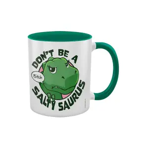 Grindstore Salty Saurus Dinosaur Mug White/Green (One Size)