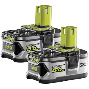 Ryobi ONE+ 5.0Ah Lithium+ Battery 2-Pack 18V RB18L50/2