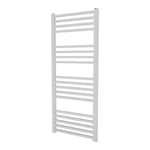 Agadon Willow Designer Towel Radiator 1174 x 500 mm White - 1611 BTU - 10 Years Guarantee