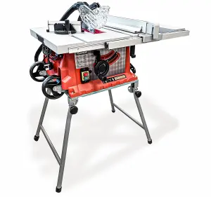 Lumberjack 10" Portable Folding Table Saw 254mm with Wheels