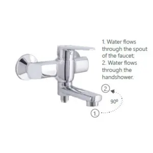 Hommix Rubineta Deli-10/K Bathroom Mixer & Shower