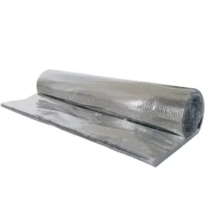 YBS Airtec Single sided Reflective Insulation roll, (L)8m (W)1.25m (T)4mm