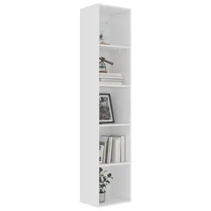 Rian Bookcase White / 189cm H x 80cm W x 30cm D