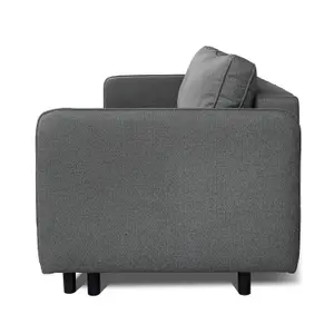 Bruno 3 Seater Sofa Bed with Storage - Dark Grey (Lumos16)