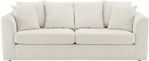 DUSK Melbourne 3 Seater Sofa - Ivory - Chenille