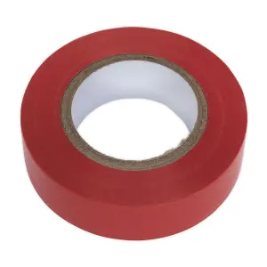 Sealey PVC Insulating Tape Electrical PVC 19mm x 20M Red Pack of 10 ITRED10