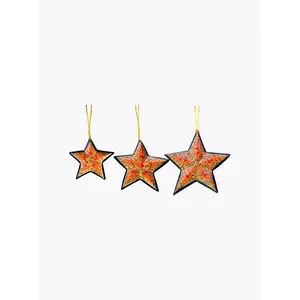 Stars Holiday Shaped Ornament (Set of 3)