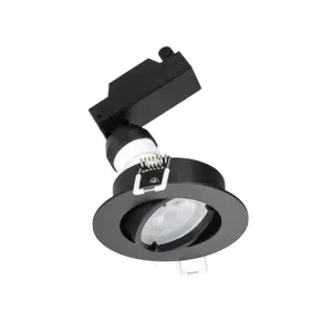 Sylvania SylSpot Warm White 4.5W Recessed LED Spotlight Kit - Black - 6 Pack