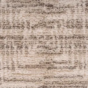 Neutral Beige Distressed Geometric Motif Soft Living Area Rug 120x170cm