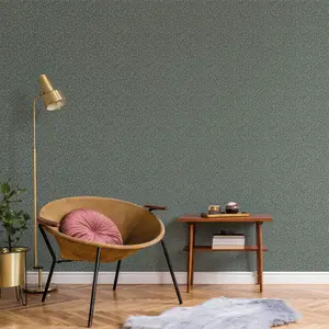 Galerie Apelviken Green Gold Leaf Trail Smooth Wallpaper