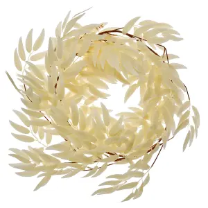 True Products Artificial Salix Leaf Champagne Vine Hanging Garland - 170cm