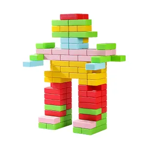 Colorful Stacking Building Blocks Toy for Kids -50-Piece Set