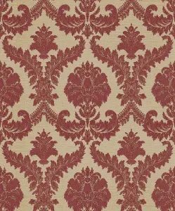 Galerie Italian Classics 4 Red Traditional Damask Embossed Wallpaper