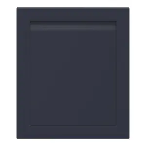 GoodHome Garcinia Integrated handle Matt navy blue Shaker Appliance Cabinet door (W)600mm (H)687mm (T)20mm