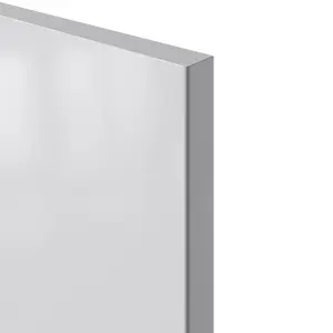 GoodHome Stevia Gloss grey Slab Tall larder Cabinet door (W)600mm (H)1181mm (T)18mm