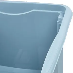 Keeeper Blue Turn Around Stacking Box 15 Litre With Lid - Set Of 2