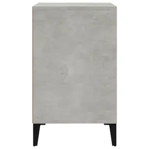 Berkfield Shoe Cabinet Concrete Grey 102x36x60 cm Engineered Wood