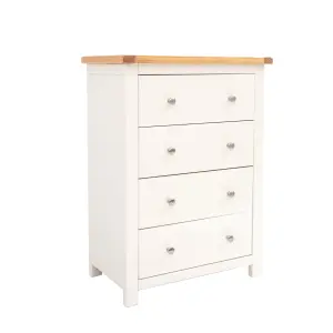 Maggiori 4 Drawer Chest of Drawers Chrome Knob