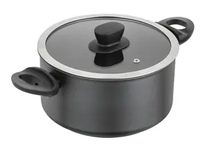 Kuhn Rikon New Life Swiss Made Recycled Aluminium Induction Safe Casserole Pot, 18cm/2L