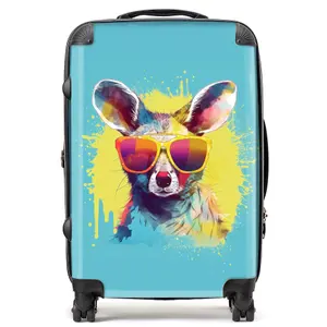 Splashart Wallaby In Glasses Suitcase - Medium