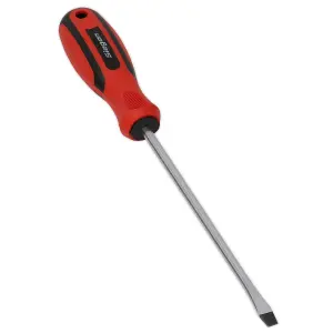 Sealey Screwdriver Slotted With Contoured Soft Grip Handle 6 x 150mm S01175