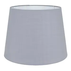 ValueLights Aspen Modern Tapered Table Floor Lamp Light Shade with Grey Fabric Finish