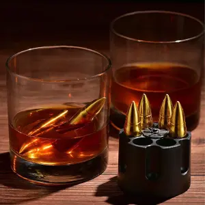 Original Products Bar Originale Bullet Ice Cubes Gold 6 Pack