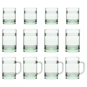 Pasabahce 12pc Aware Tincan Recycled Glassware Set - Green